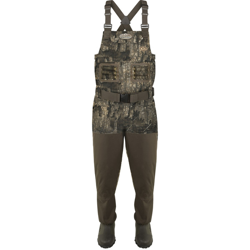 Drake Eqwader Breathable 1600G Wader With Tear-Away Liner in Realtree Timber Color